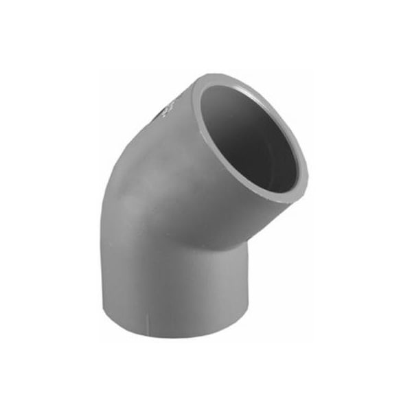 Charlotte Pipe And Foundry 2SCH80 45DEG SxS Elbow PVC 08309 2000HA - main